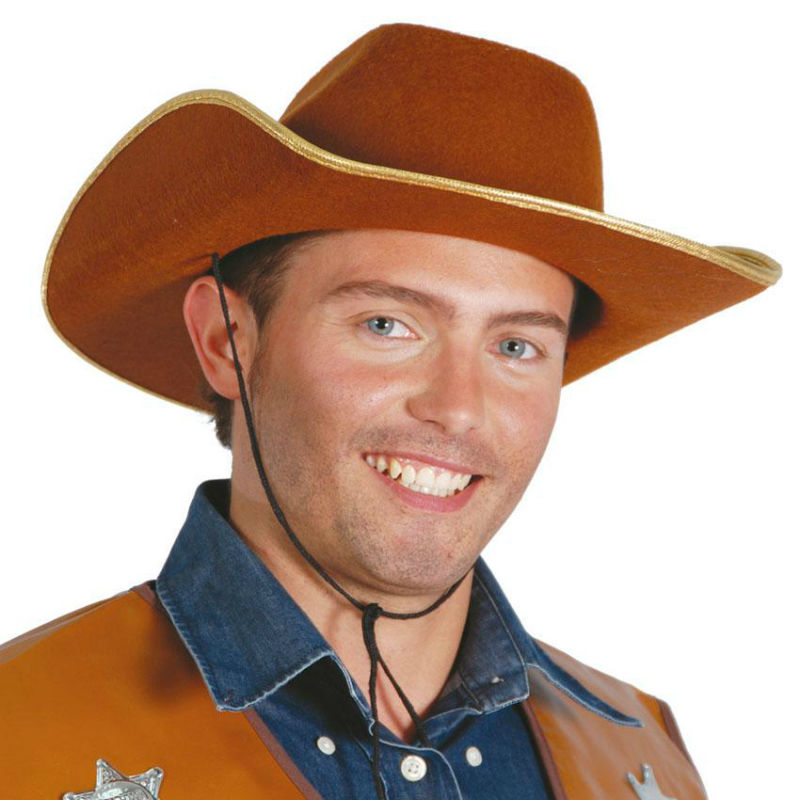 Chapeau Cowboy Marron - Adulte - Chapeau - Rue de la Fête Chapeau Cowboy Marron - Adulte - Chapeau - Rue de la Fête