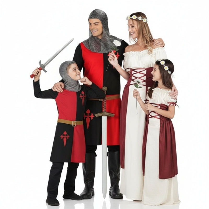 Groupe Soldats et demoiselles du Moyen-Âge