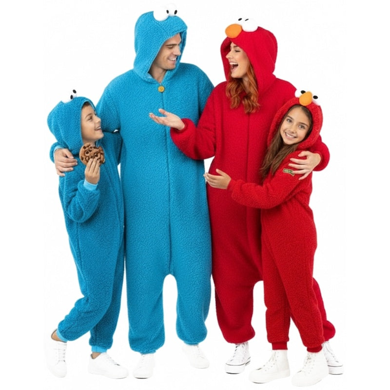 Groupe Triki et Elmo de Sesame Street