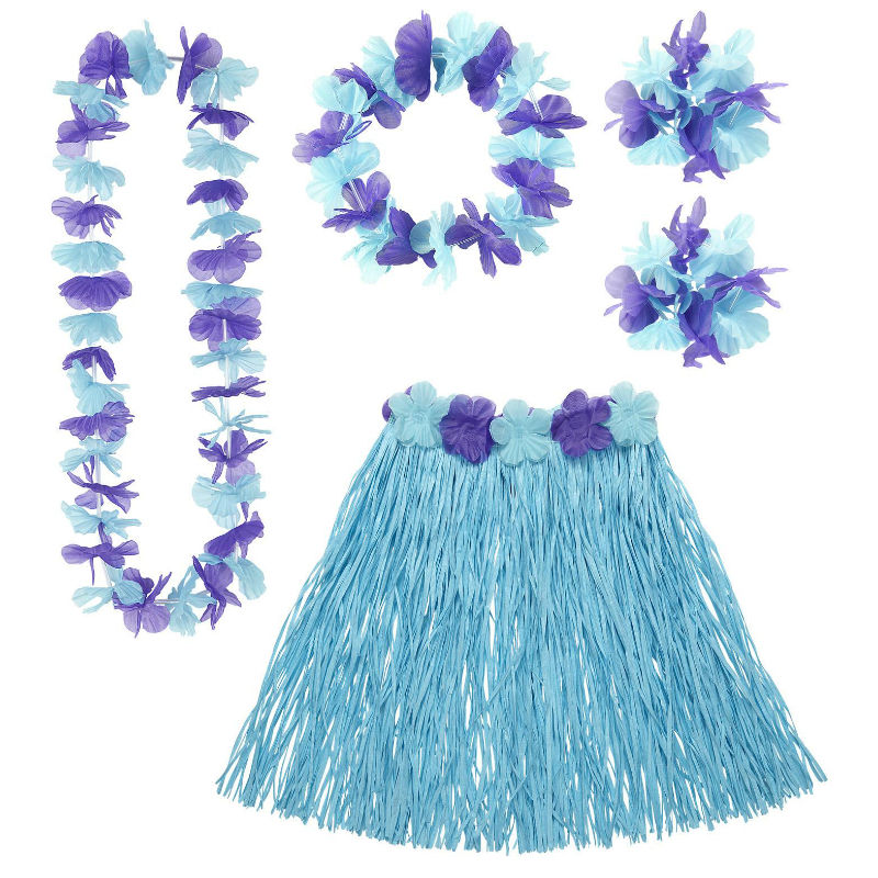 Set Hawaii Azul adulto