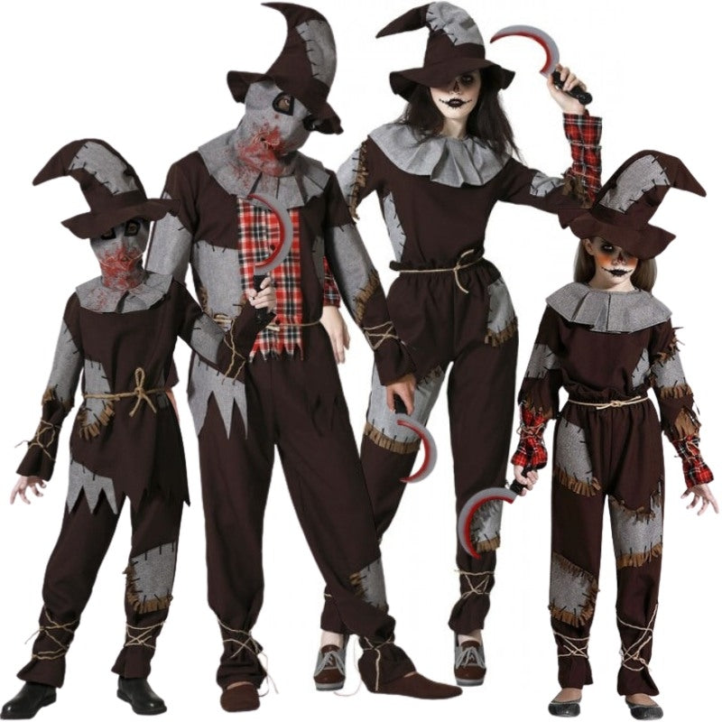 Disfraces Espantapájaros Sangrientos para grupos y familias