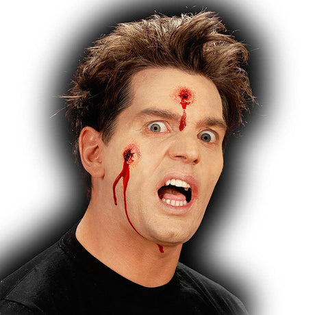 Efecto de dos balazos