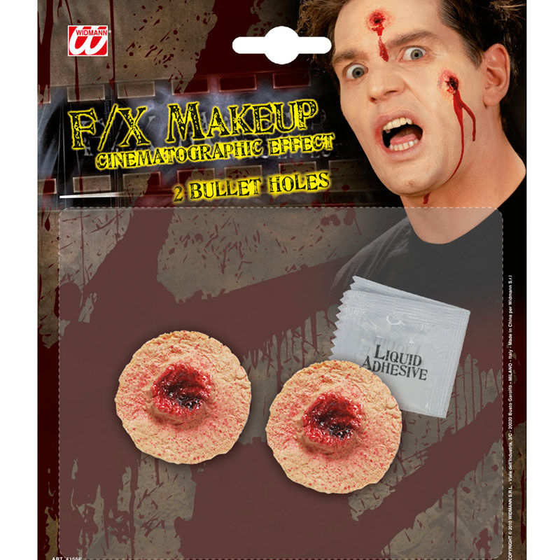 Efecto de dos balazos Halloween