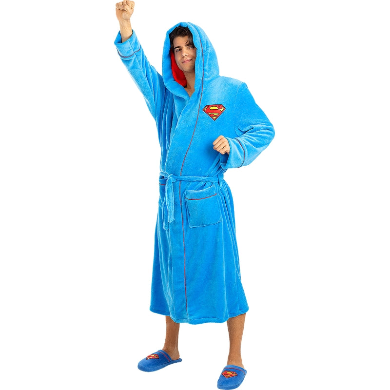 Bata de Superman para adulto Perfil