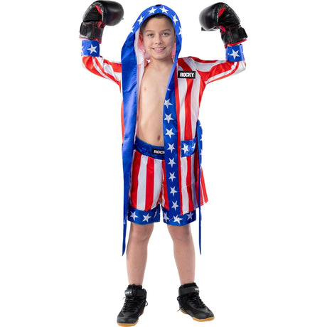Disfraz de Bata de Rocky Balboa para niño