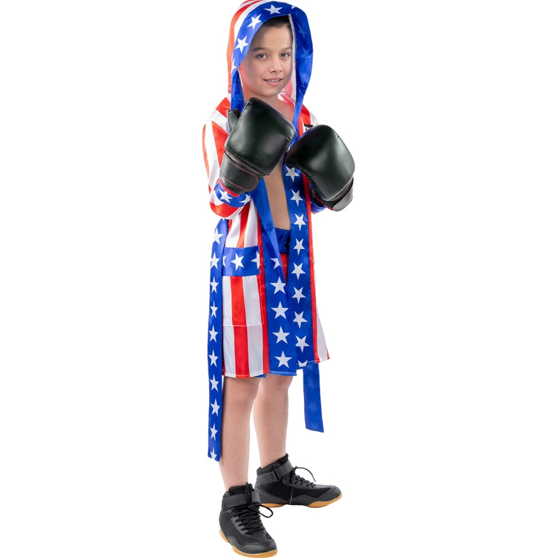 Disfraz de Bata de Rocky Balboa para niño Perfil Bis
