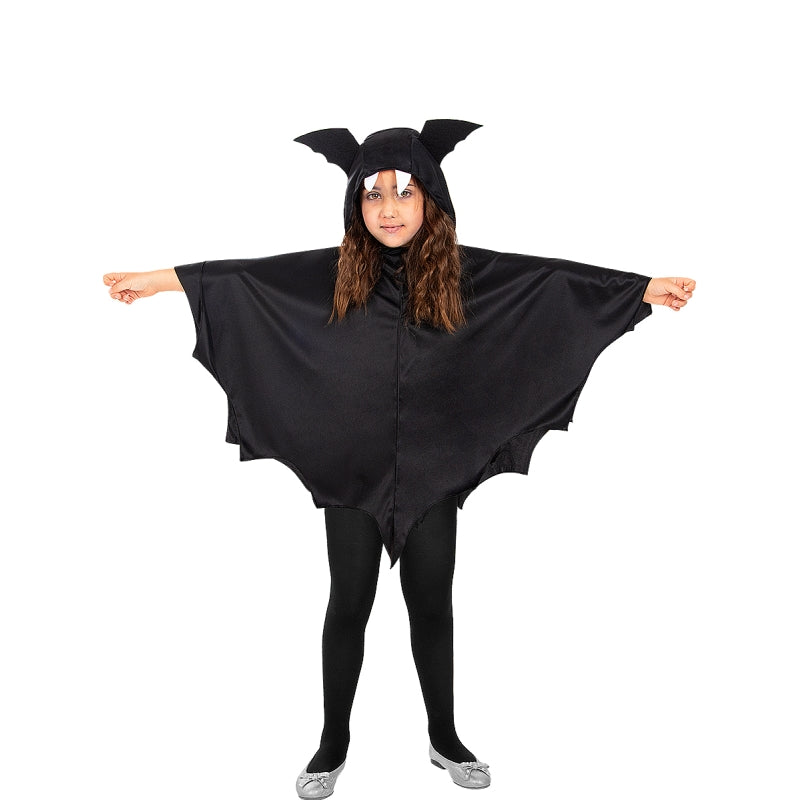 Disfraz de Capa Negra Murciélago infantil