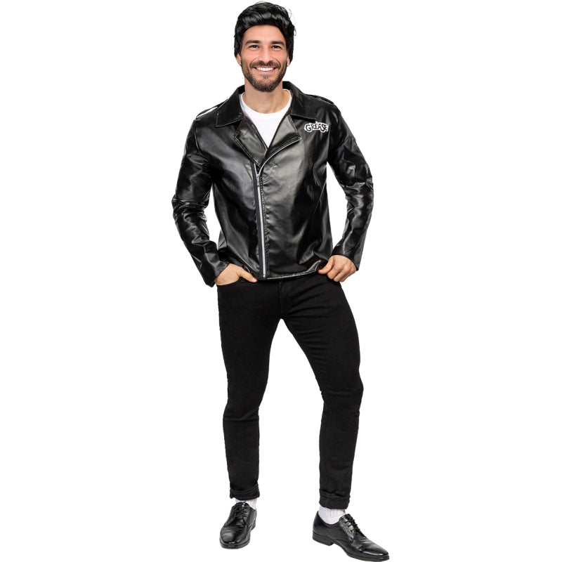 Disfraz de Chaqueta negra T-Birds de Grease para hombre