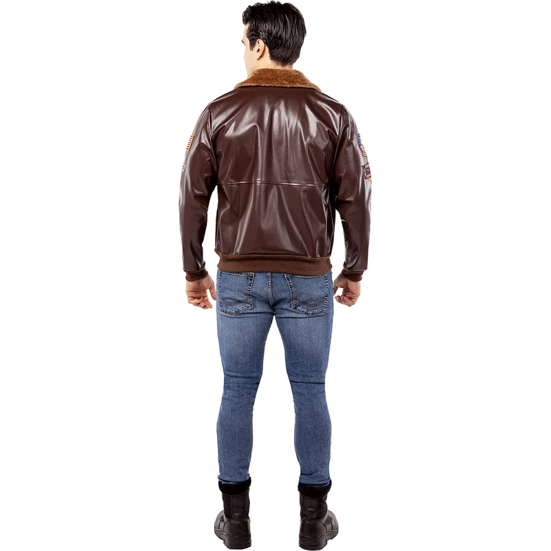 Disfraz de Aviador Maverick de Top Gun para hombre Espalda