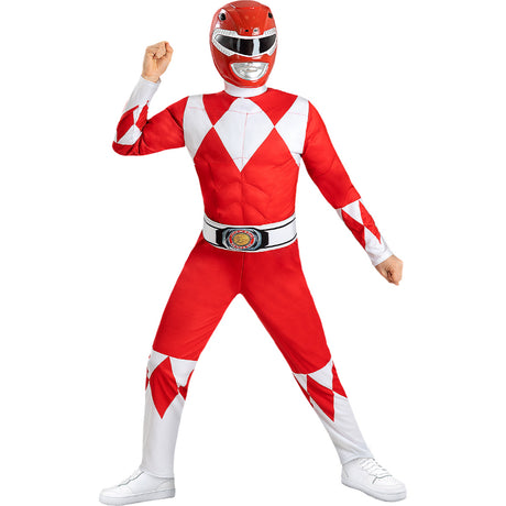 Disfraz de Power Ranger Rojo para niño