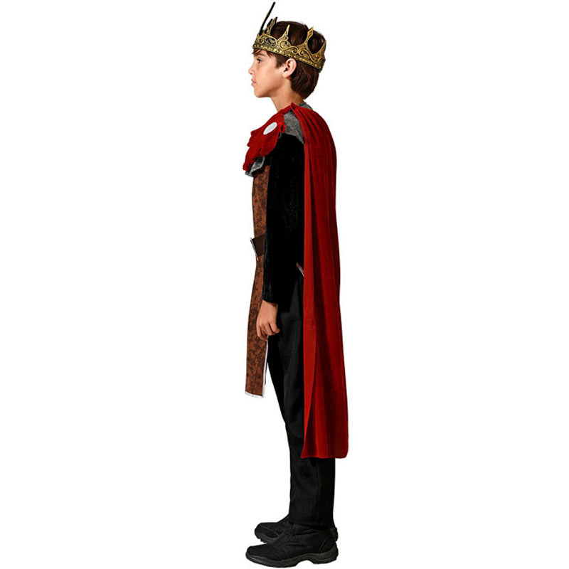 Disfraz de Rey de la Edad Media para niño Perfil