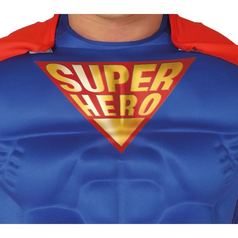 Disfraz de Superhéroe Clark Musculoso para adulto Detalle