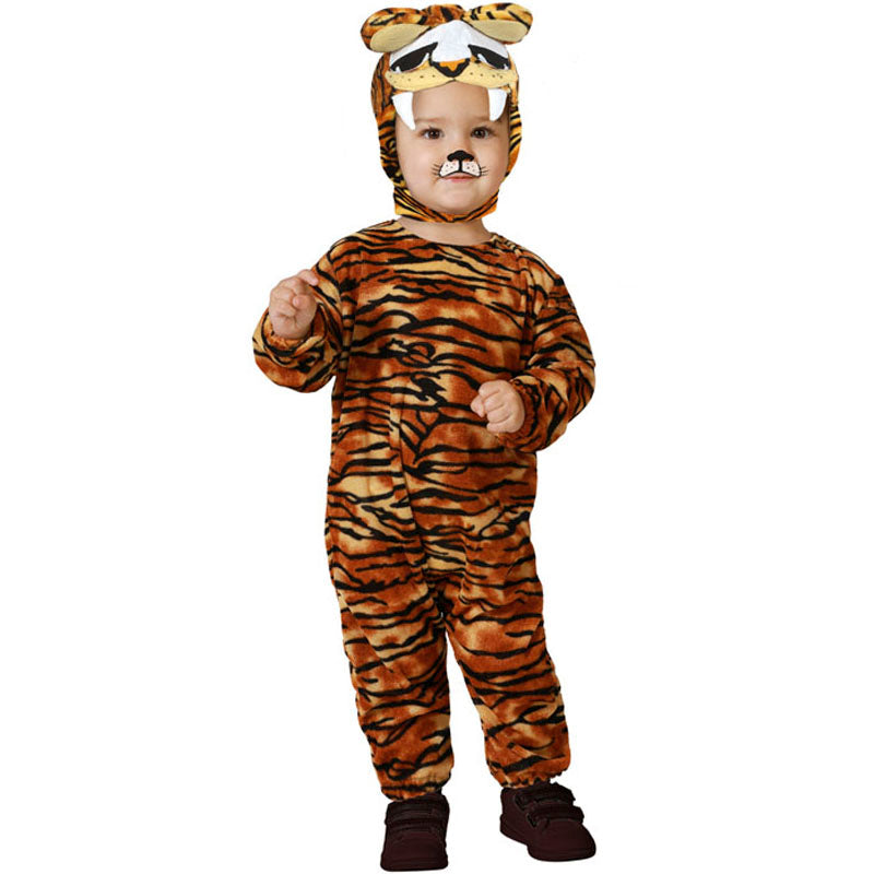 Disfraz de Tigre con colmillos para bebé