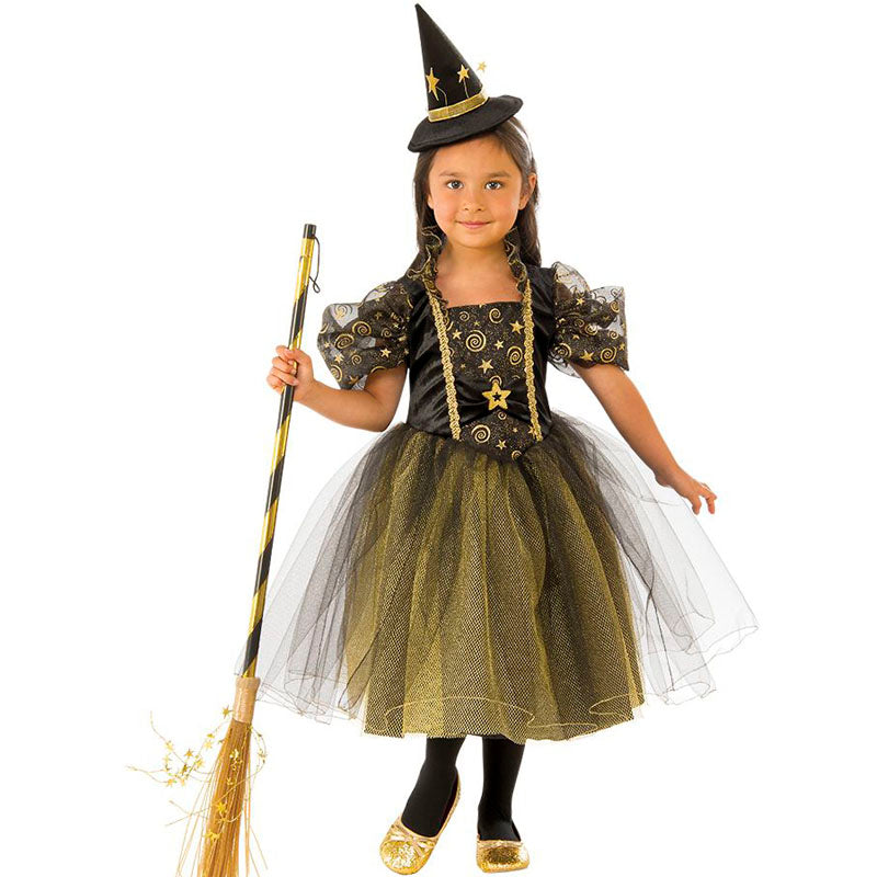 Disfraz de Bruja Estrellitas para niña