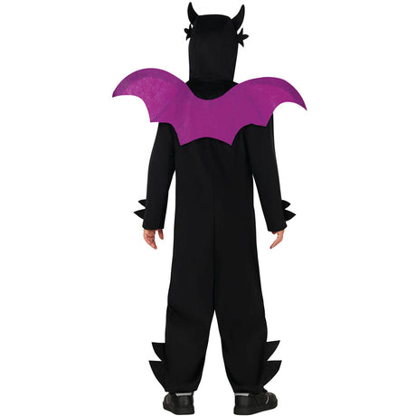 Disfraz de Dragón oscuro para niño Espalda