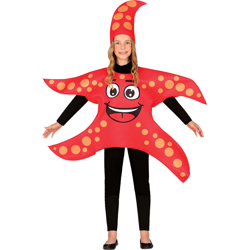 Disfraz de Estrella de mar roja infantil Niña