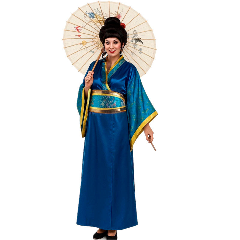 Disfraz de Geisha Azul