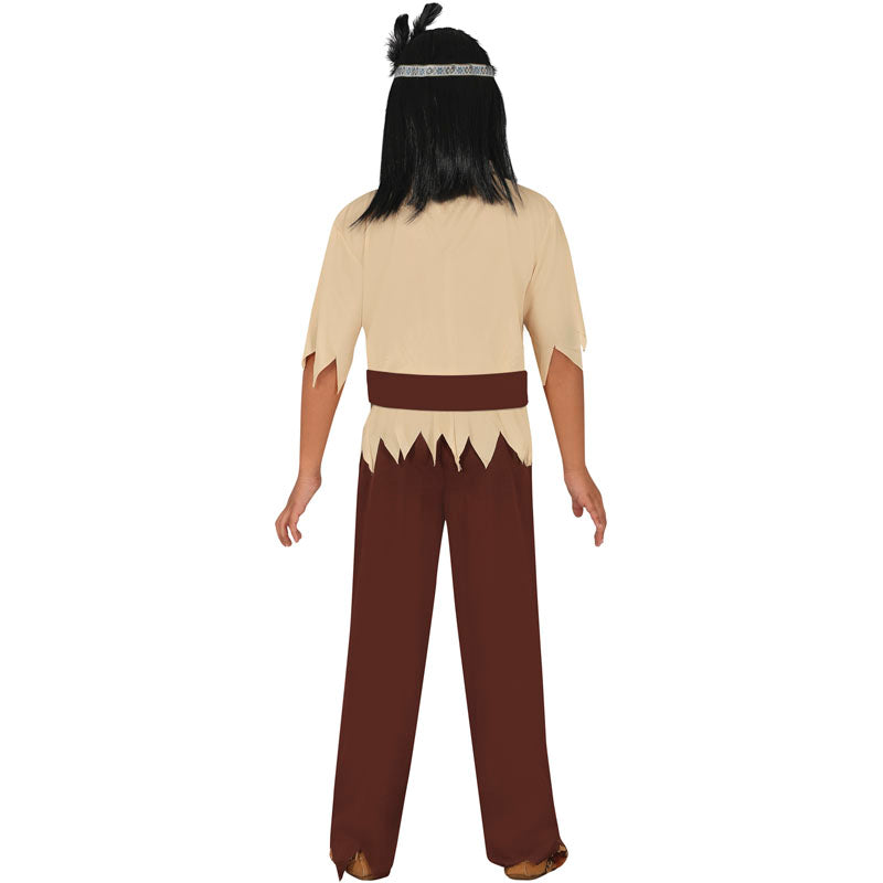 Disfraz de Indio Cherokee para niño espalda