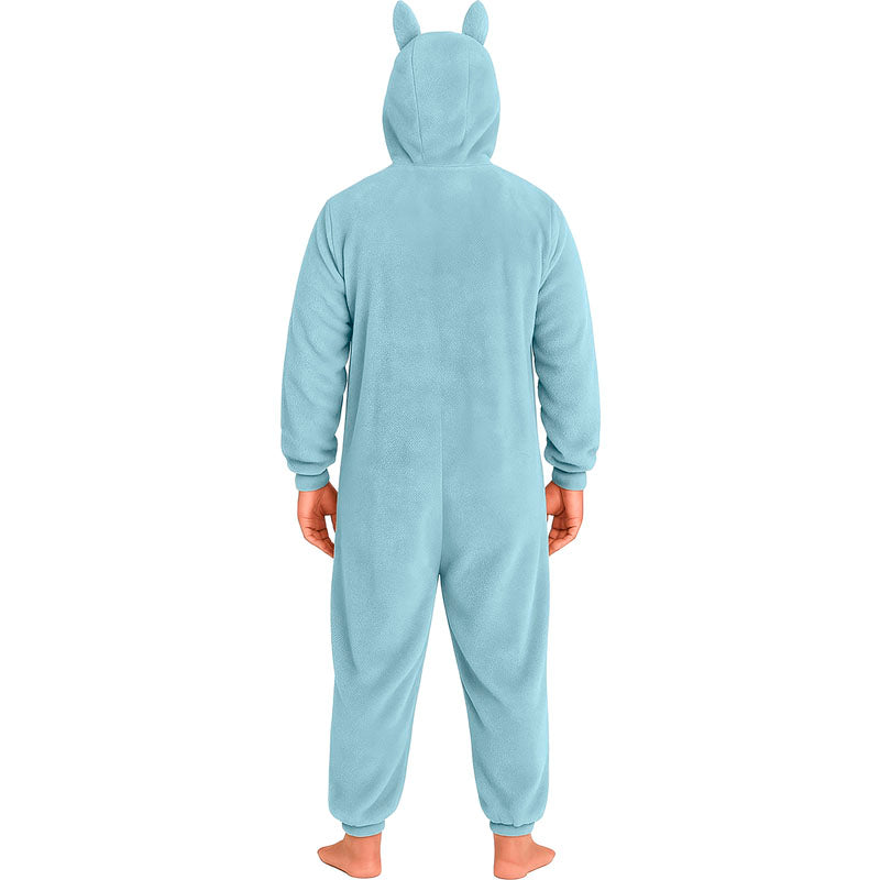 Disfraz de Labubu azul para mujer Espalda