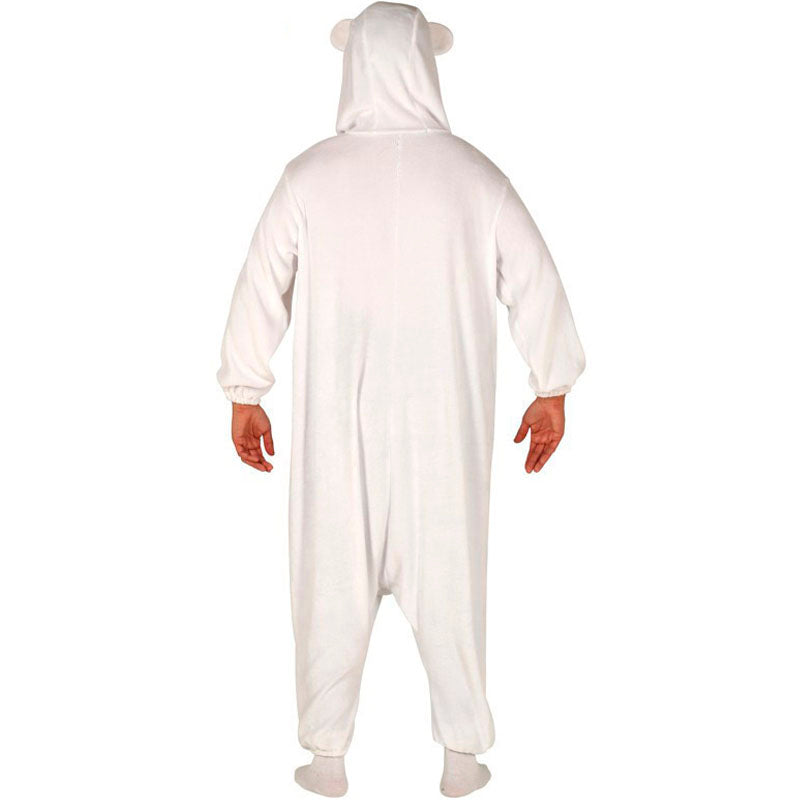 Disfraz de Oso Polar Kigurumi Adulto espalda
