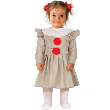 Disfraz de Payasa loca para bebé