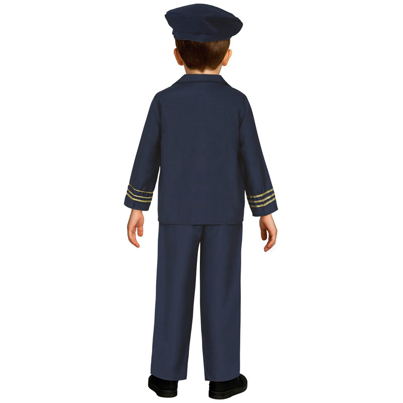 Disfraz de Piloto de Vuelo Infantil espalda