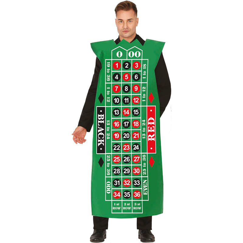 Disfraz de Tablero Ruleta casino adulto unisex