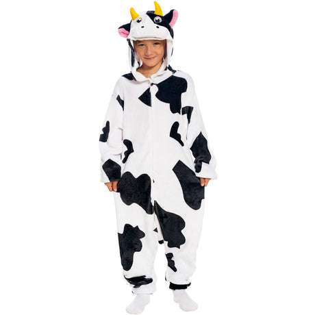 Disfraz de Vaca Kigurumi para niños