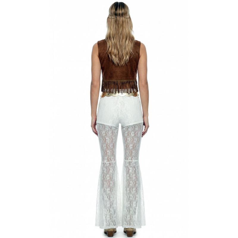 Disfraz de Hippie Boho Chic para mujer Espalda