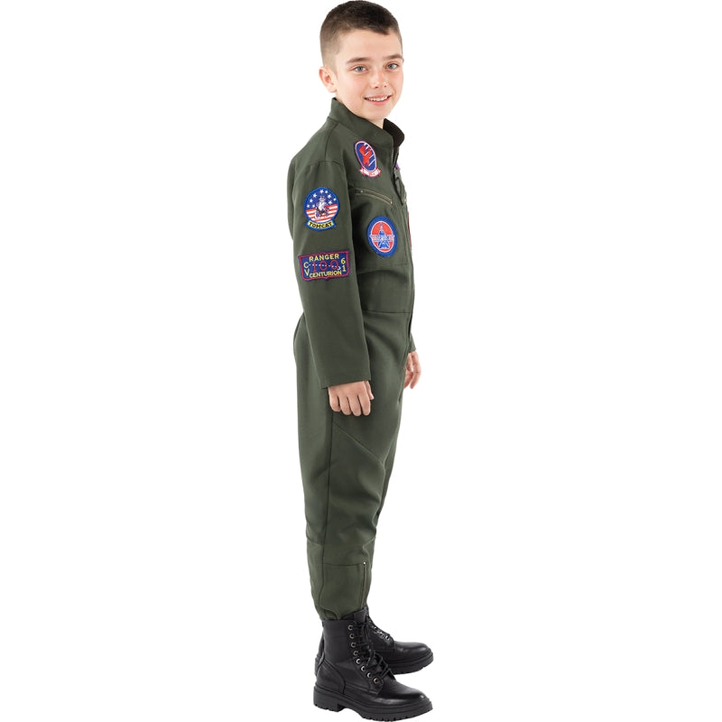 Disfraz de Aviador de Top Gun para niño Perfil