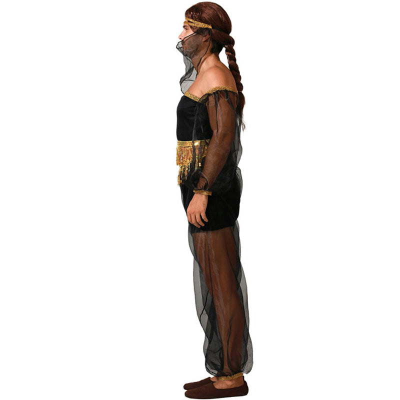 Disfraz para hombre de Bailarina árabe cómica Perfil