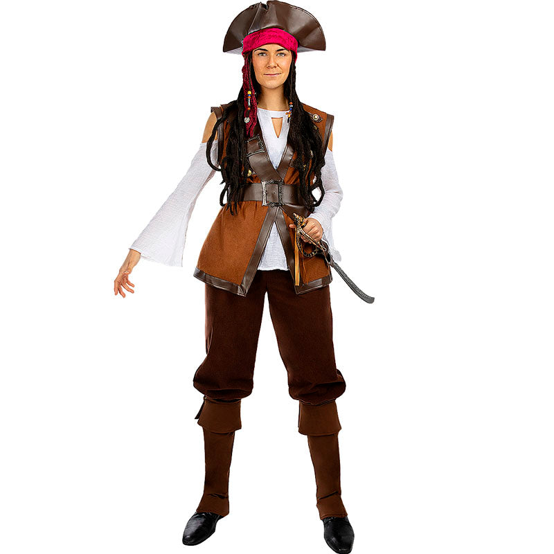 Disfraz de Capitana Pirata Colección Caribe para mujer