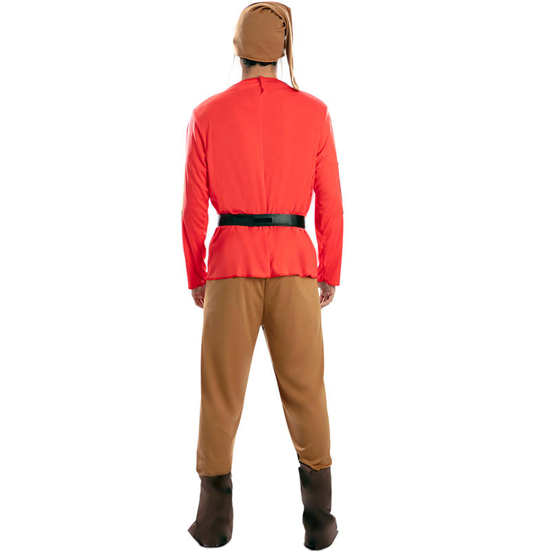 Disfraz de Enanito Ay Ho del cuento de Blancanieves para hombre Espalda