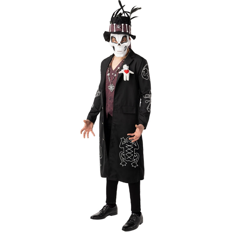 Disfraz de Esqueleto Vudú para hombre Bis