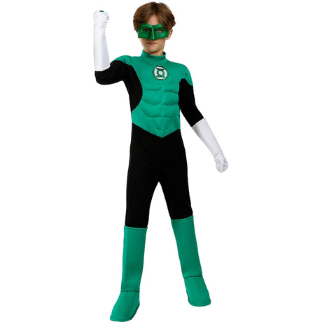 Disfraz de Linterna Verde para niño Bis
