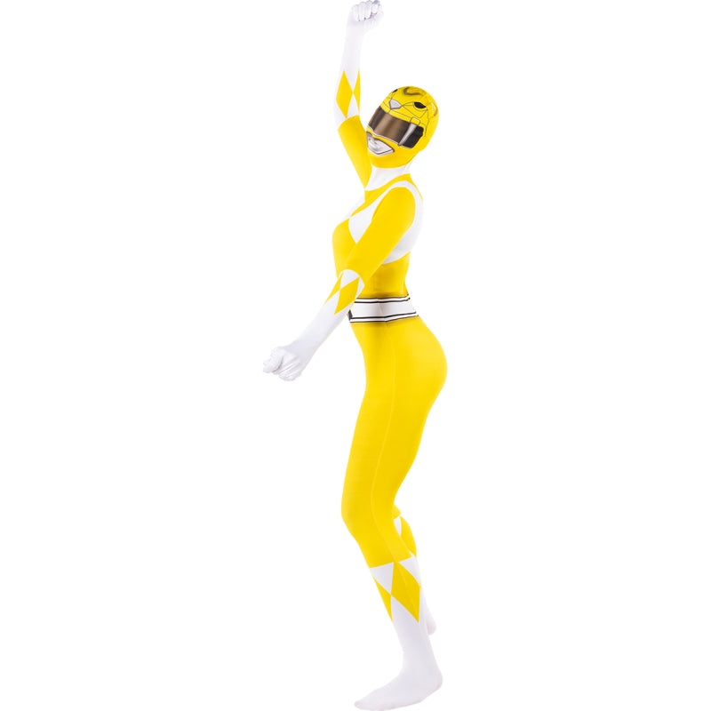 Disfraz de Power Ranger amarillo segunda piel para mujer Perfil