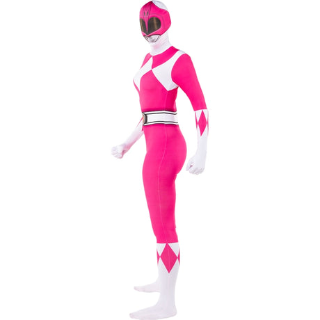 Disfraz de Power Ranger rosa segunda piel para mujer Perfil