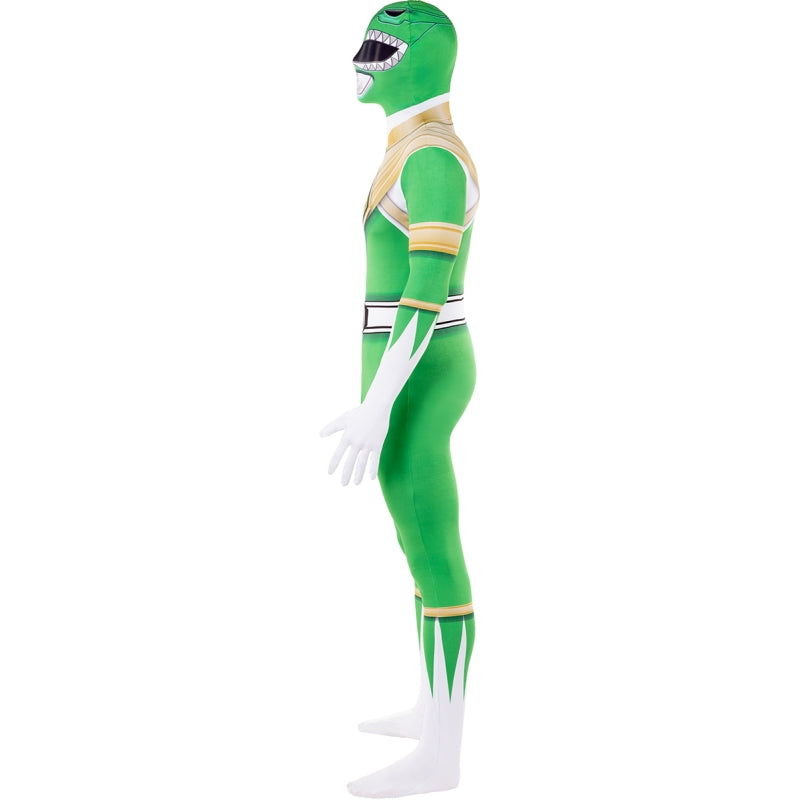 Disfraz de Power Ranger Verde segunda piel adulto unisex Perfil