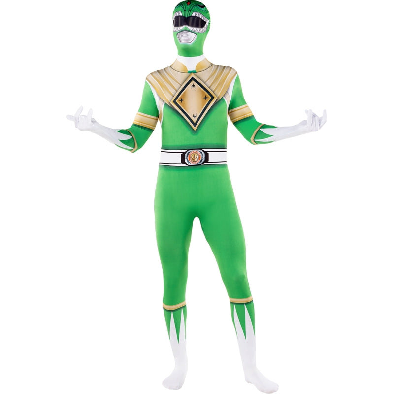 Disfraz de Power Ranger Verde segunda piel adulto unisex BIs