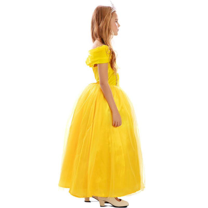 Disfraz de Princesa cuento La Bella y la Bestia para niña Perfil