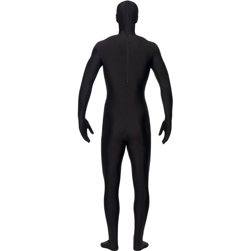 Disfraz de Morphsuit Segunda Piel Negro adulto unisex Espalda