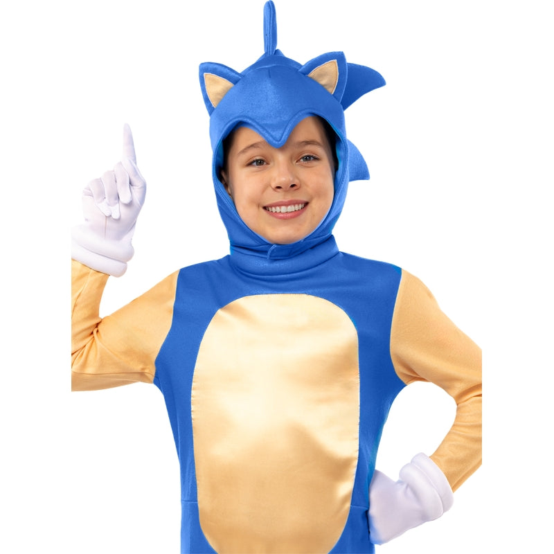 Disfraz de Sonic Oficial Deluxe para niños Detalle