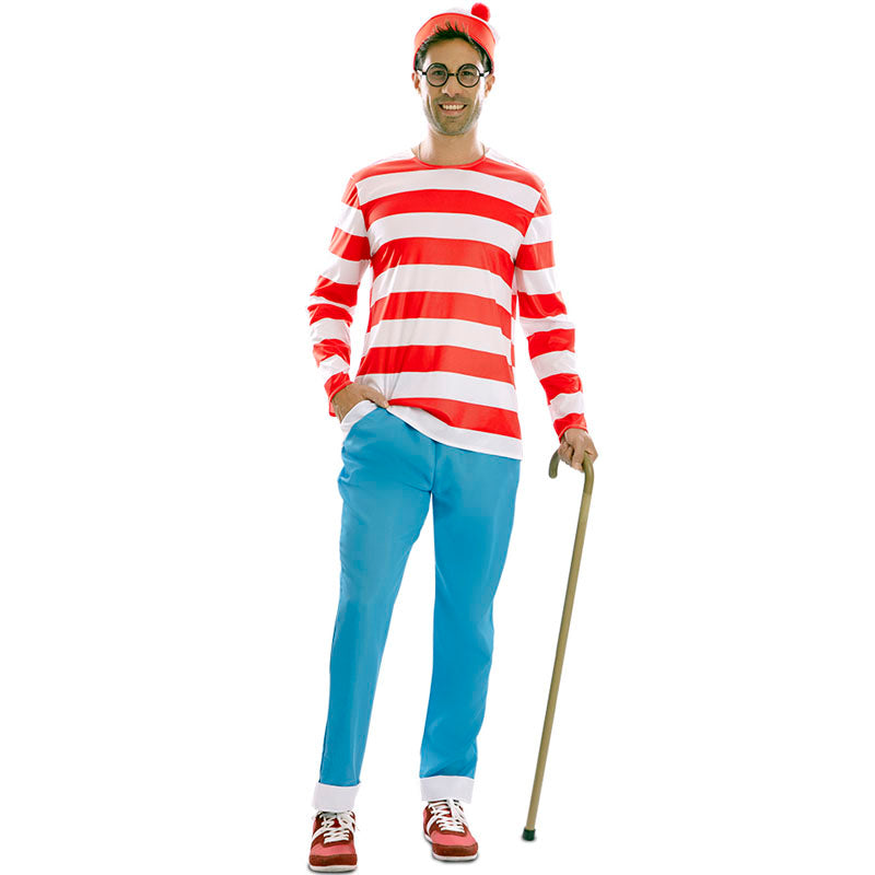 Disfraz de Wally el viajero de los cómics adulto unisex
