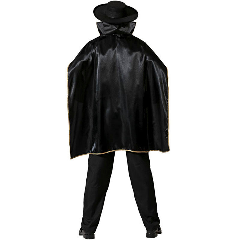 Disfraz para hombre de Zorro bandido Espalda