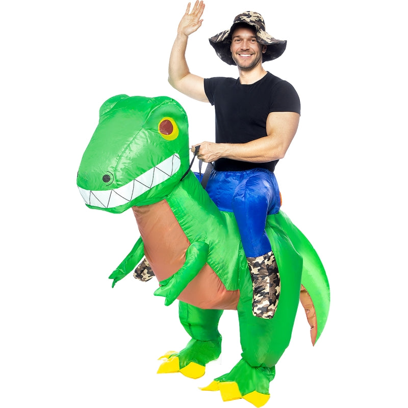 Disfraz de Dinosaurio Explorador Hinchable a Hombros adulto unisex