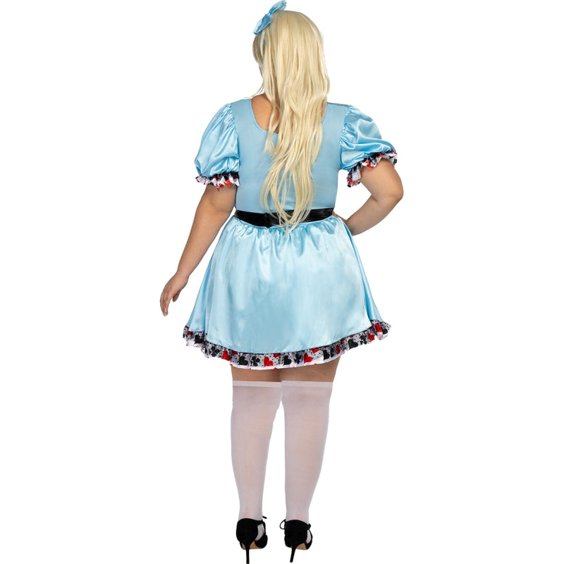 Disfraz de Alicia Deluxe para mujer Espalda Talla Grande