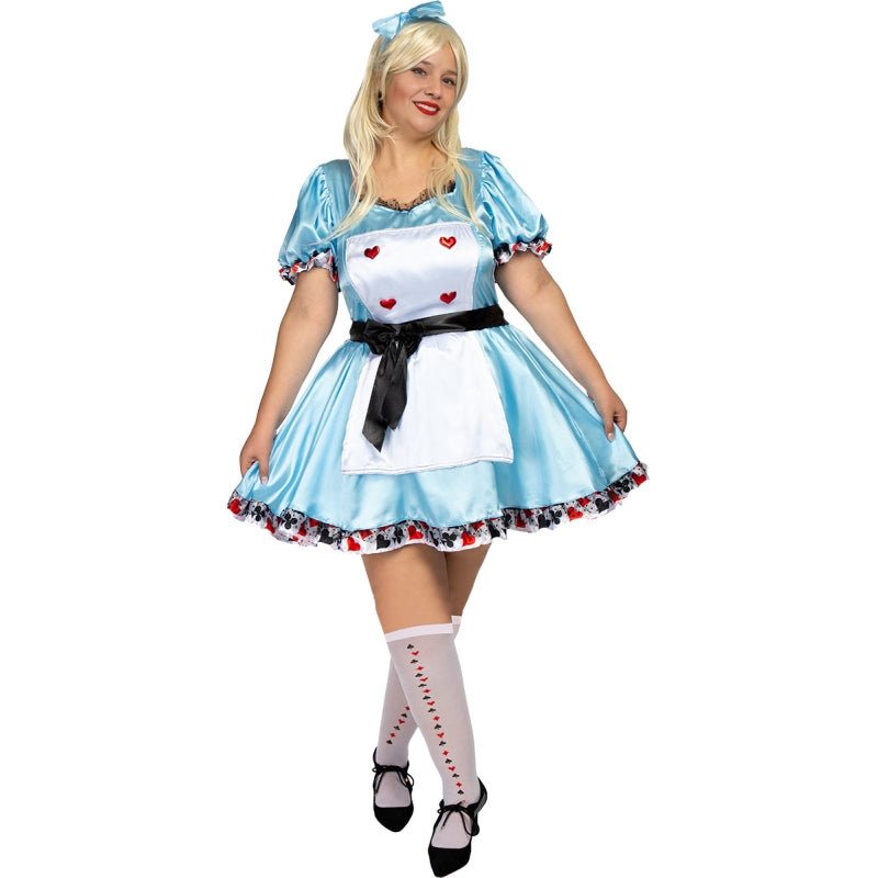 Disfraz de Alicia Deluxe para mujer Talla Grande
