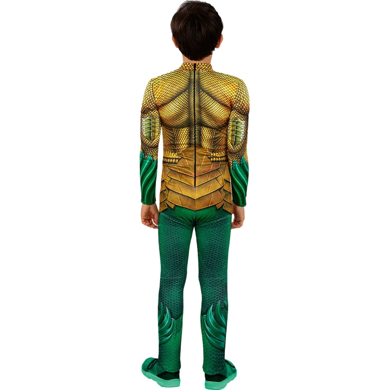 Disfraz de Superhéroe Aquaman para niño Espalda Bis