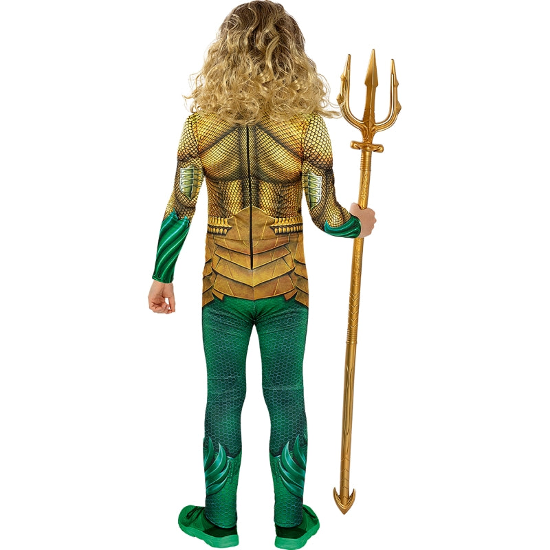 Disfraz de Superhéroe Aquaman para niño Espalda