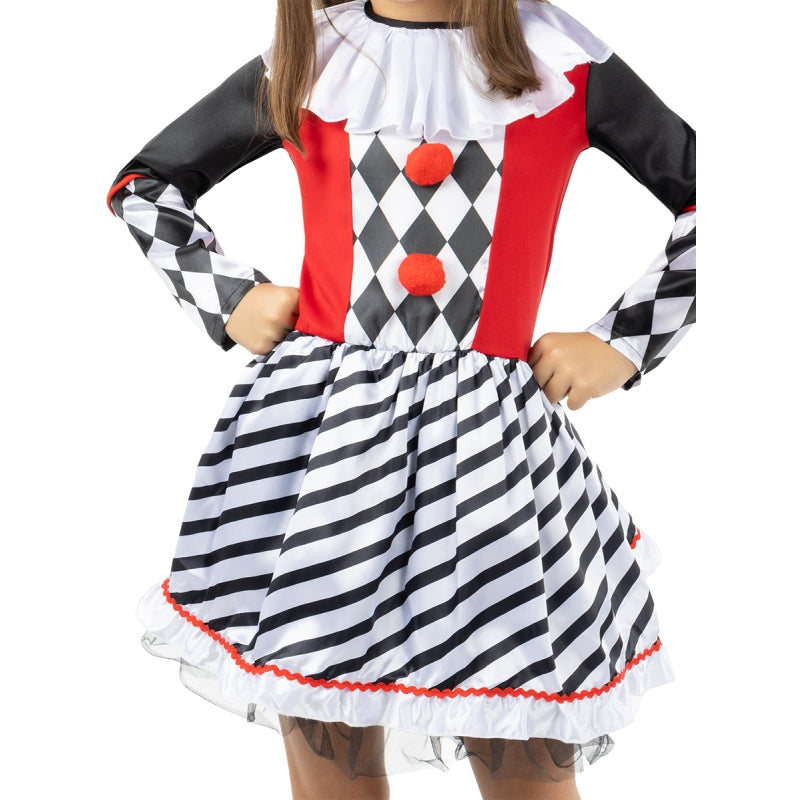 Disfraz de Arlequín Clásico para niña Detalle